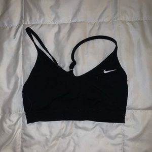 Black Nike sports bra